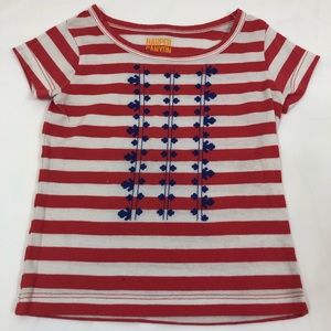 Red & white striped shirt